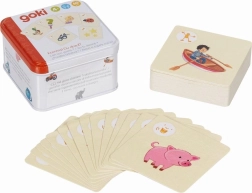 Goki игра „Познай активностите“ в метална кутийка