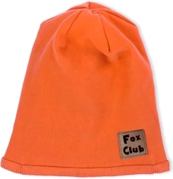 NICOL Fox Club orange cotton baby hat