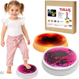 Tullo sensory liquid stone, glowing pink