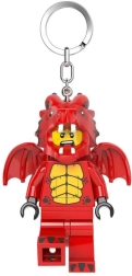 Lego minifigures Червен дракон – светещ ключодържател с LED светлина