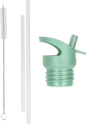 A Little Lovely Company комплект капачка, четка и сламка за бутилка от неръждаема стомана 350 ml – Kamarádi