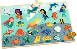 DJECO дървена вложка морски свят