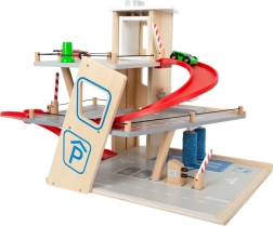 Small foot премиум дървен паркинг с асансьор и автомивка