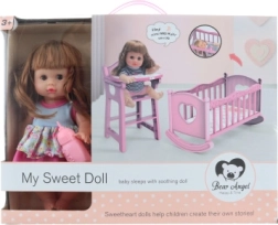 Кукла с люлка и детски звуци