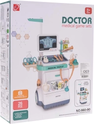 Детска лекарска количка с ЕКГ и аксесоари