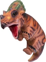 Brown baby dinosaur hand puppet 42 cm - 1 piece