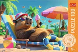 Puzzle TREFL Relax in Capybara Style 100 pieces 5+