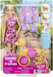 Кукла Barbie с кученце на разходка