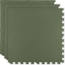 Пенена подложка HUMBI 180 × 60 cm – големи водоустойчиви пъзел-плочи, безопасни, 3 бр., каки