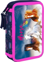 Двуетажен ученически несесер с мотив коне Oxybag