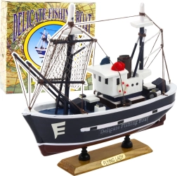 Декоративна рибарска лодка Flying Lady модел 24x23 см