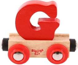Bigjigs Rail дървено вагонче – буква G