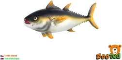 Plastic bluefin tuna figurine, 12 cm