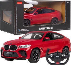 Rastar BMW X6 M 1:14 RC автомобил с дистанционно управление 2,4 GHz – Червена