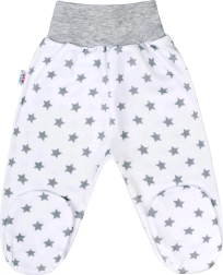 Бебешки полугащеризон New Baby Classic II сив със звездички