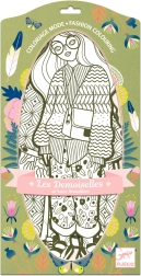 Модни книжки за оцветяване Bowie & Friends от Djeco