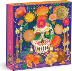Metallic square puzzle Day of the Dead altar 500 pieces