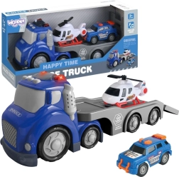Woopie Син полицейски влекач City Truck със светлинни и звукови ефекти
