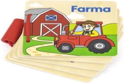 Дървена книжка ферма – първи думи и животни