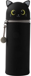 Силиконов несесер туба Cat Lovers черна котка