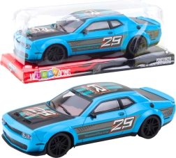 Sports Car with Rear-Wheel Drive Blue