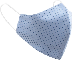 Protective cotton mask Belisima light blue, universal