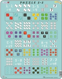 Larsen Educational Puzzle Multiplication with Dice