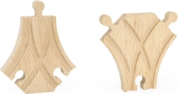 Дървени релси къса стрелка 2 бр.