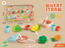 Eco set of pots and accessories for children