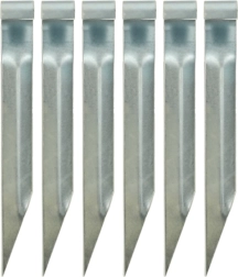 Котви за трамплин – стоманени куки за закрепване, 6 бр. (35 × 4 см)