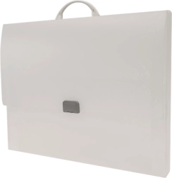 Opaline Frosty Clear Briefcase for A3 Documents