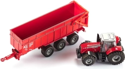 Модел на трактор MASSEY FERGUSON с ремарке SIKU 1:87