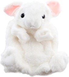 Plush bunny hand puppet eco-friendly