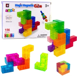 Магнитни кубчета Magic Magnetic Cubes – логически пъзел с предизвикателства, 9 части