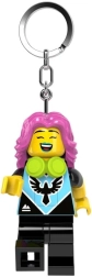 Lego minifigure keychain video game player with light