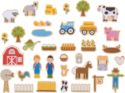 Bigjigs Toys дървени магнити Ферма