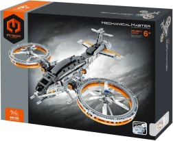 iM.MASTER Building Set: Futuristic Helicopter with Mechanical Drive, 850 Pieces