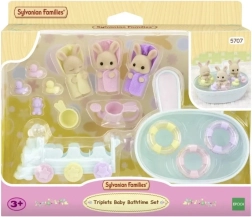 Sylvanian Families баня за тризнаци – комплект със зайчета и аксесоари