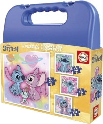 Пъзел в куфарче Stitch 4в1 (12–25 части) EDUCA
