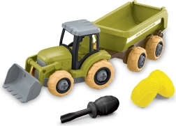 Винтов трактор с товарач и ремарке 27 см