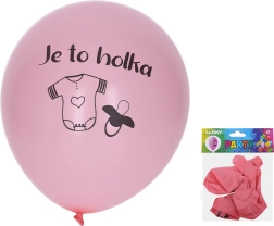 Inflatable balloons 30 cm – set of 5 pcs, It’s a girl