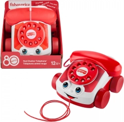 Телефон Fisher-Price Chatter – юбилейно издание за 80 години MATTEL, червен
