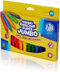 Wax Crayons Astra Super Jumbo 12 pcs