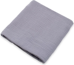 Muslin blanket NEW BABY grey