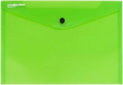 Папка с копче A4, зелена, eCollection