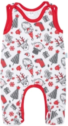 Бебешки памучен гащеризон (ромпър) New Baby Christmas