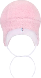 Winter baby hat New Baby Nice Bear pink (9–12 months)