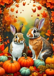 ALIPSON puzzle Autumn Bunnies 500 pieces