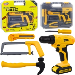 Детско куфарче с инструменти, 12 части със светлини и звуци