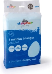 Еднократна подложка за повиване, бяла (5 бр.)